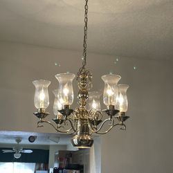 Brass Chandelier 