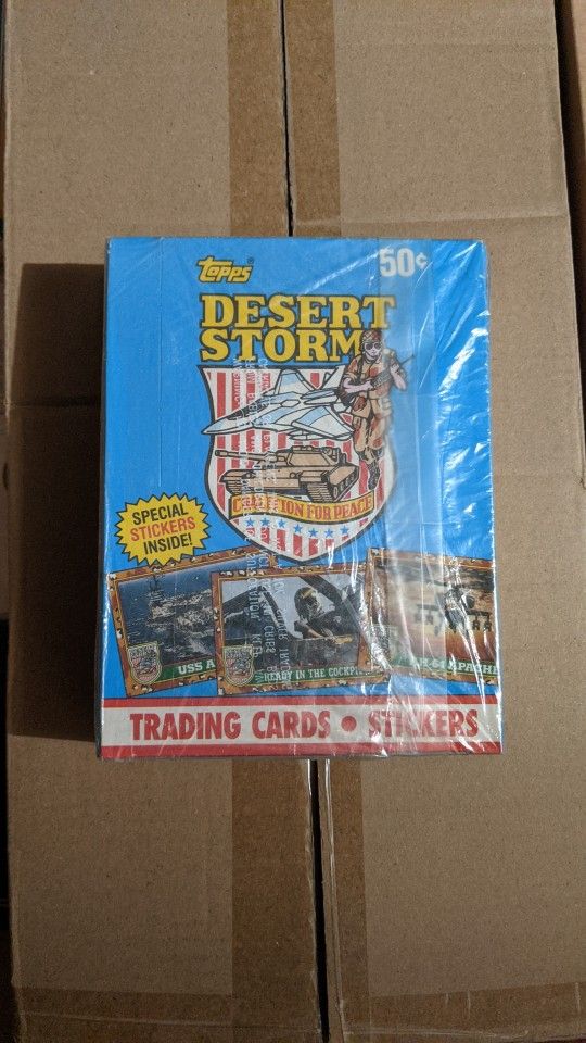 Topps Desert Storm Trading Cards Stockers