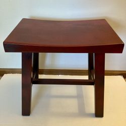 2008 Target Dark Teak? Curved Saddle-style Accent Stool