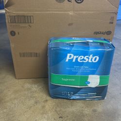 Presto Adults Briefs With Tabs Size Large