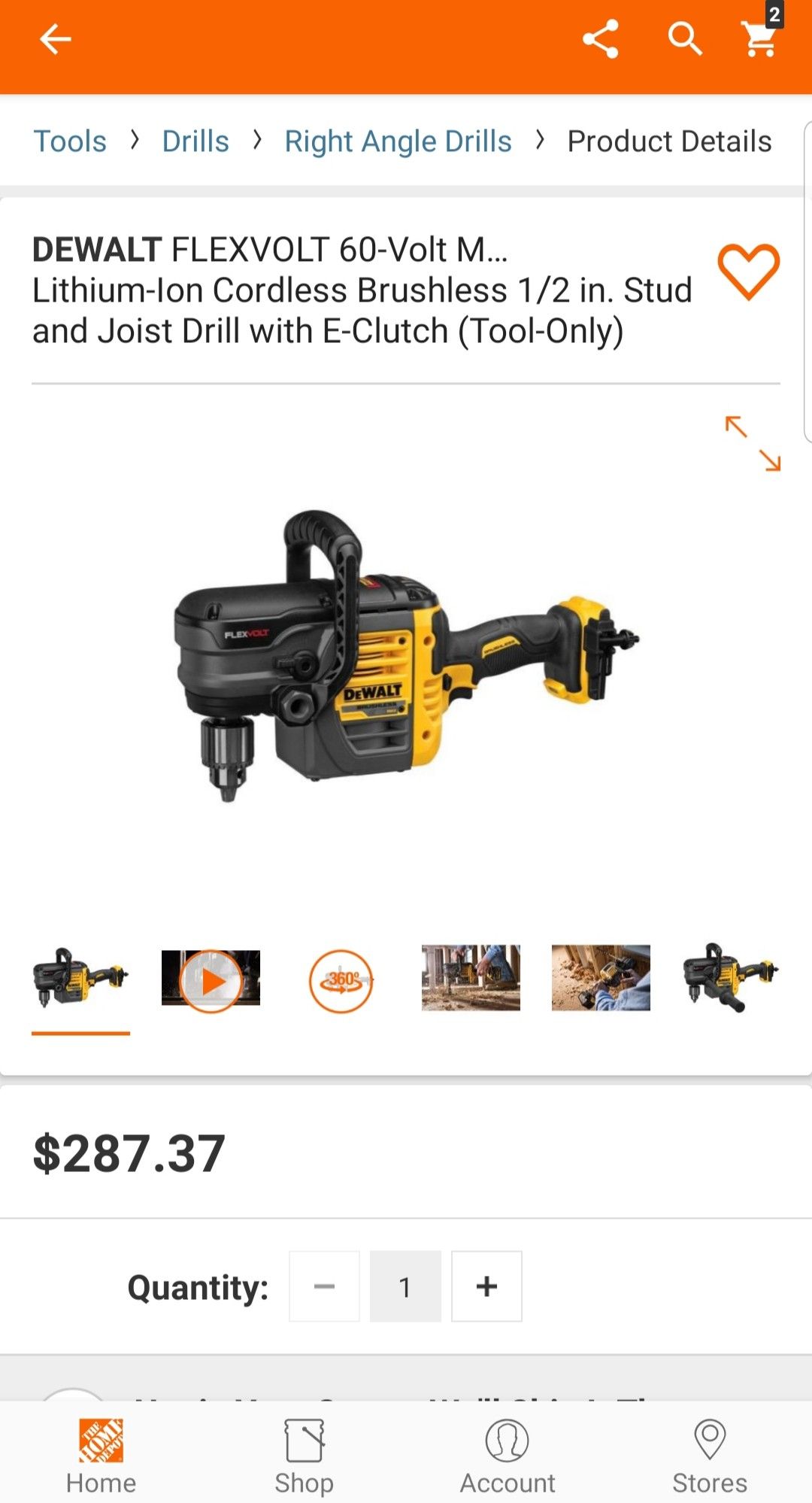 Dewalt, flex volt angle drill....NEGOTIABLE!!