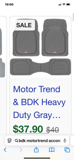 All WEATHER MOTORTREND MATS $10-$20/TAPETES HULE GRUESO $10-$20