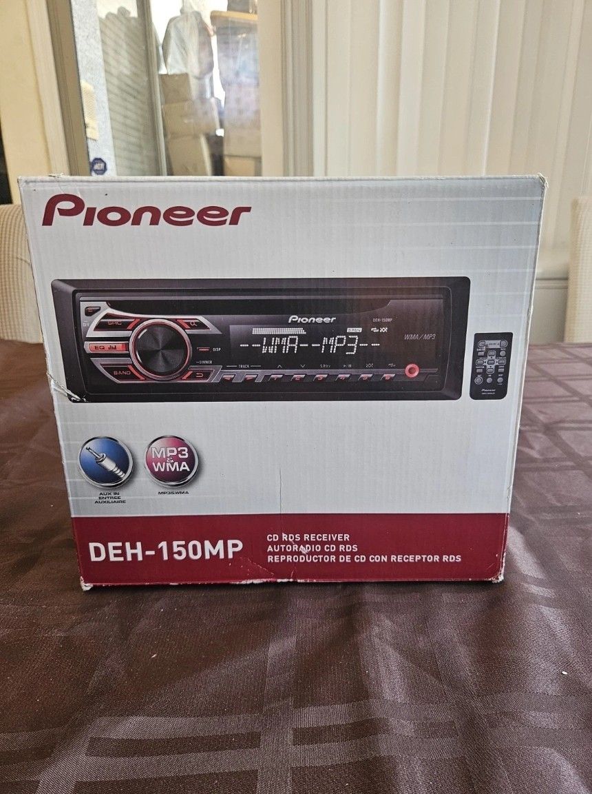 Pioneer Black Wma Mp3 Eq Aux Rds Cd Deh150mp Deck Stereo Receiver