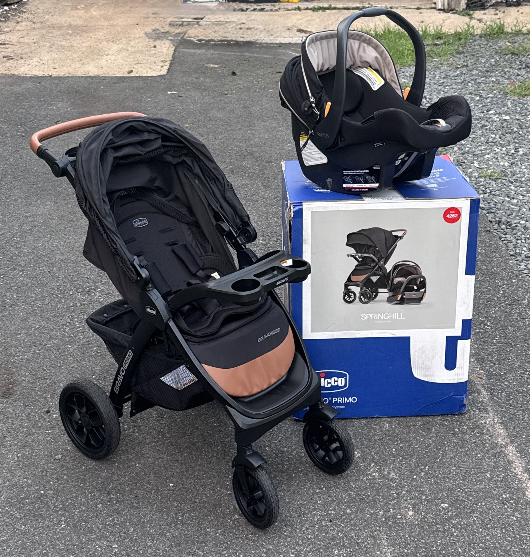 Chicco Bravo Primo Trio Travel System Stroller w/ KeyFit 35