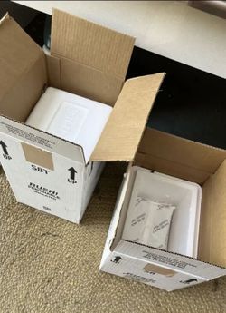 Styrofoam Cooler Small W/ice Packs Free