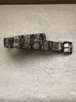 Michael Kors snakeskin elastic belt