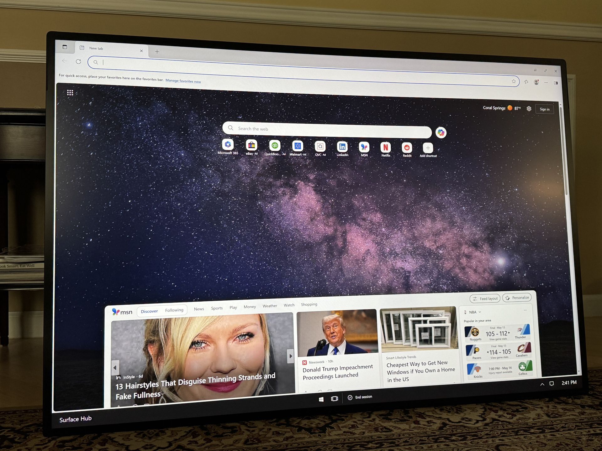 Microsoft Surface Hub 2s - 50" 4K Touchscreen + Upgraded 1 TB SSD + Wall Mount