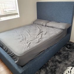 Blue Bed Frame Size Full