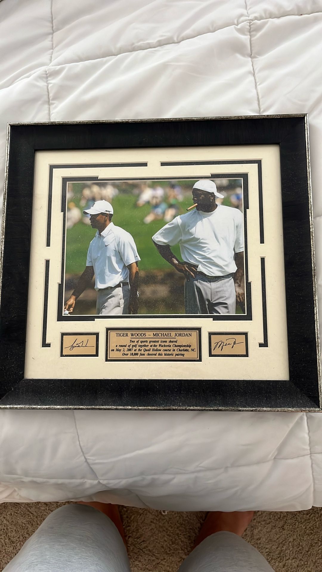 Tiger Woods Michael Jordan Framed Picture