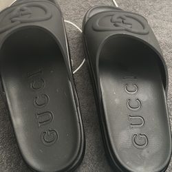 Black Gucci Slides New 