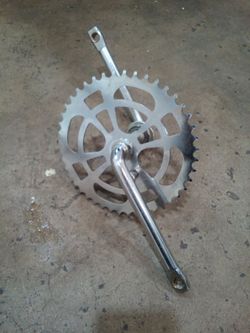 Beach cruiser crank chrome
