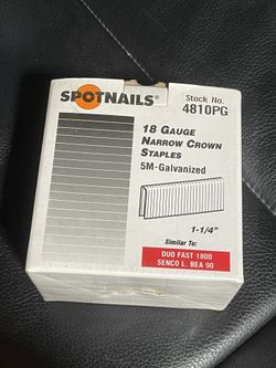 SPOTNAILS 18 gauge narrow crown staples - Grapas 