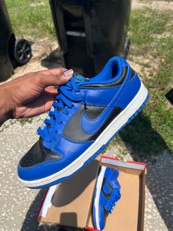 Nike Dunk Low Blue and Black Sneakers