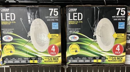Feit Electric LED Dimmable  5/6in Retrofit Kit 4 Pack