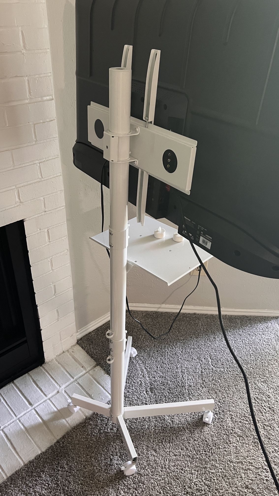 Mobile TV stand with VESA mount