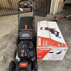 ECHO 21 in. 190 cc Briggs and Stratton Gas 3-in-1 Dual Blade RWD Self-Propelled Lawn Mower with Mow