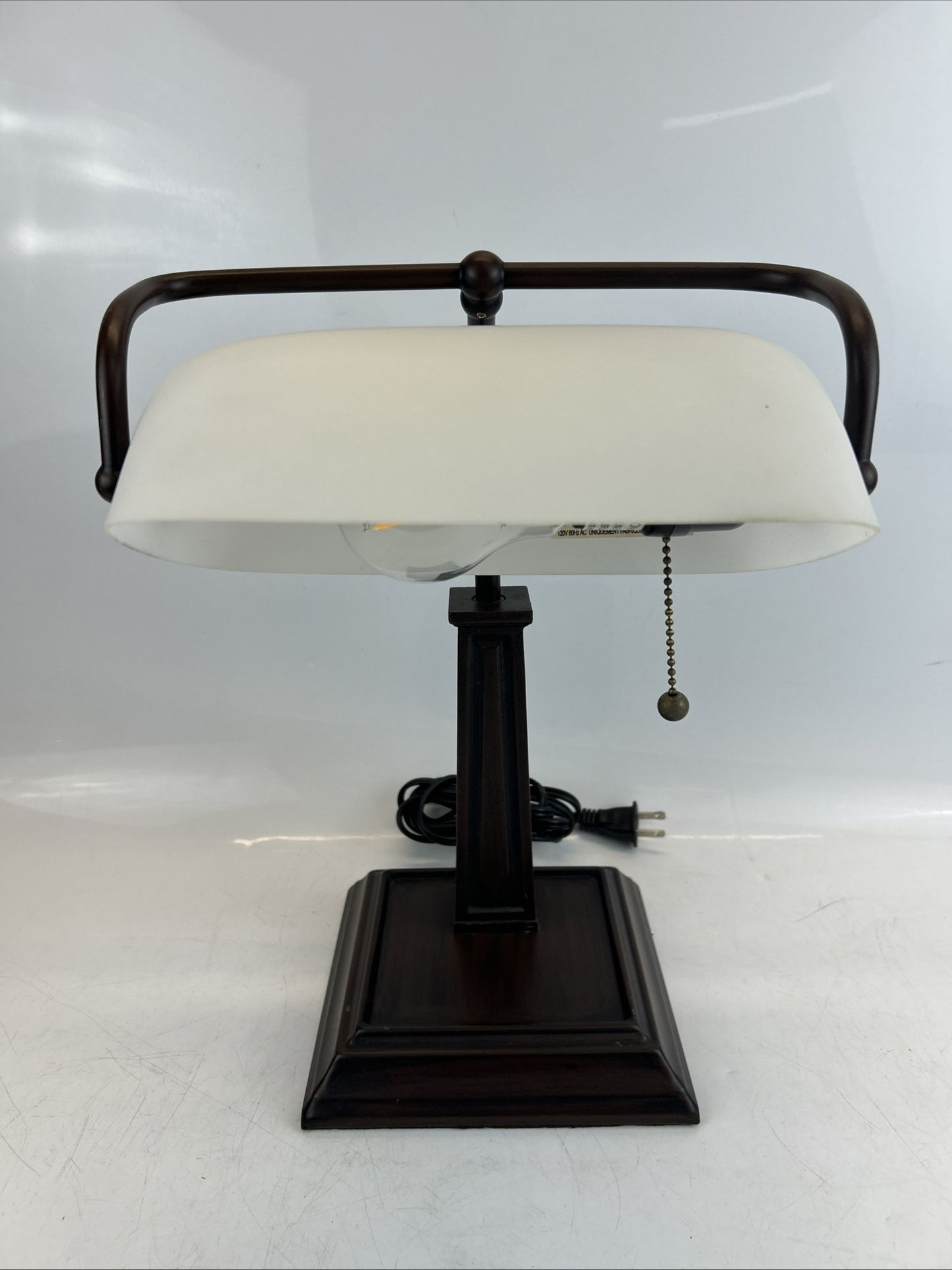 13" Vintage Desk Lamp with White Shade – Stylish & Timeless
