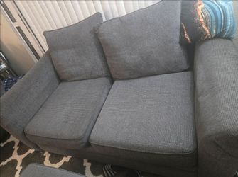 Grey sofa and love seat $150