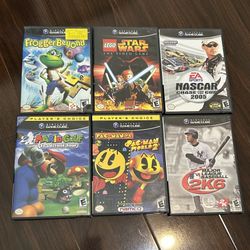 Nintendo Gamecube game lot bundle Mario Golf Frogger Beyond Pac Man World Lego Star Wars Nascar