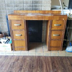 Antique Waterfall Desk