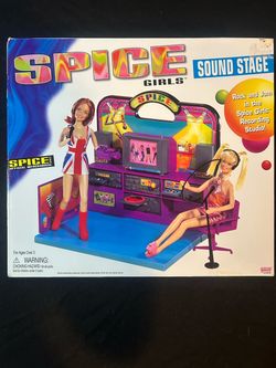 Vintage 1998 Galoob Spice Girls Sound Stage Recording Studio Playset (#23506) – Official Merchandise
