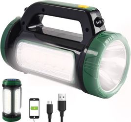 Rechargeable LED Spotlight Camping Lantern Flashlight