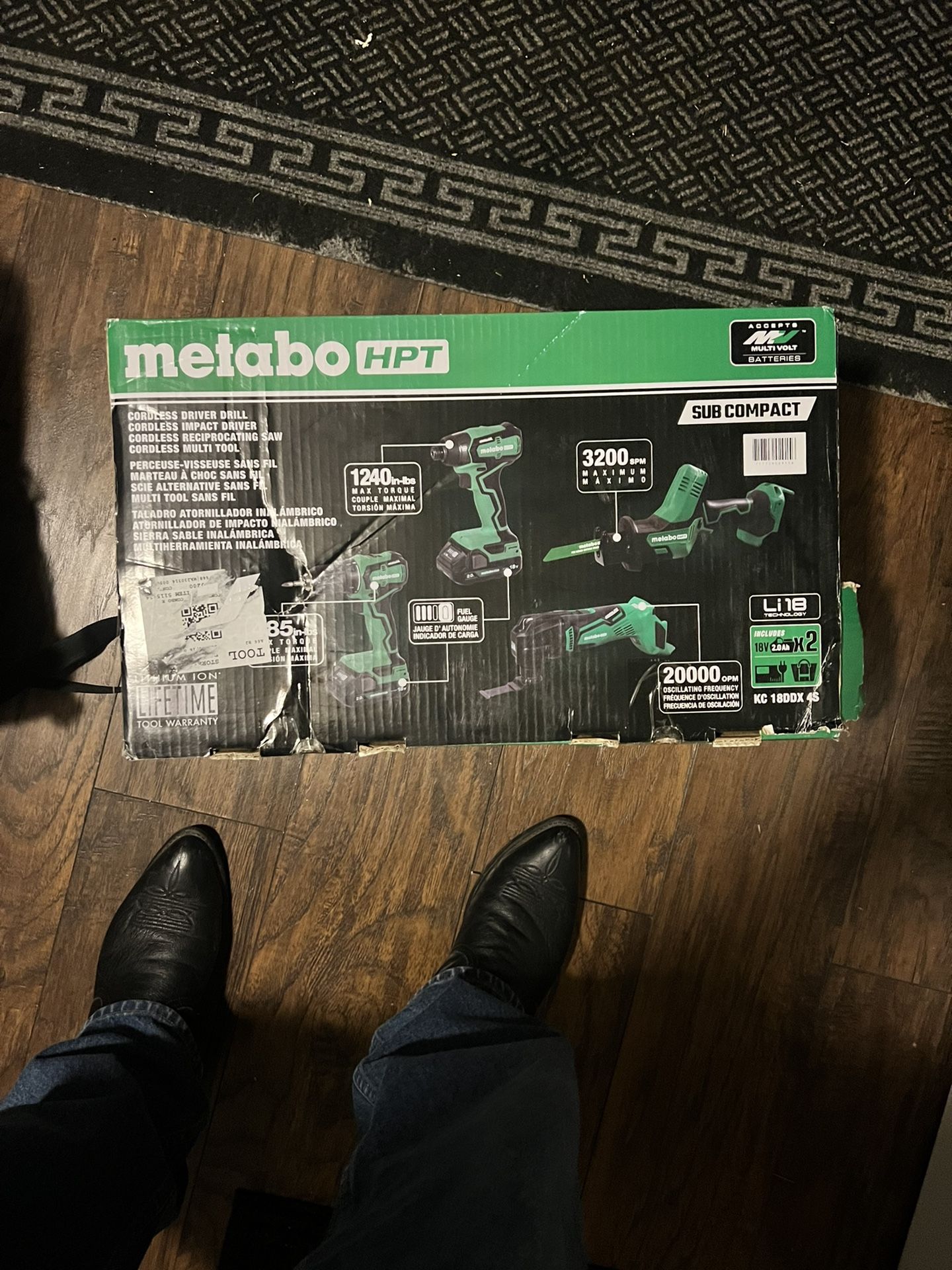 4 Piece Sub-Compact Combo Kit Metabo HPT
