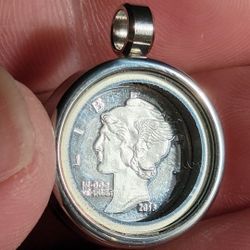 20mm Vintage Sterling Silver Floating Pendant Locket Unisex Jewelry