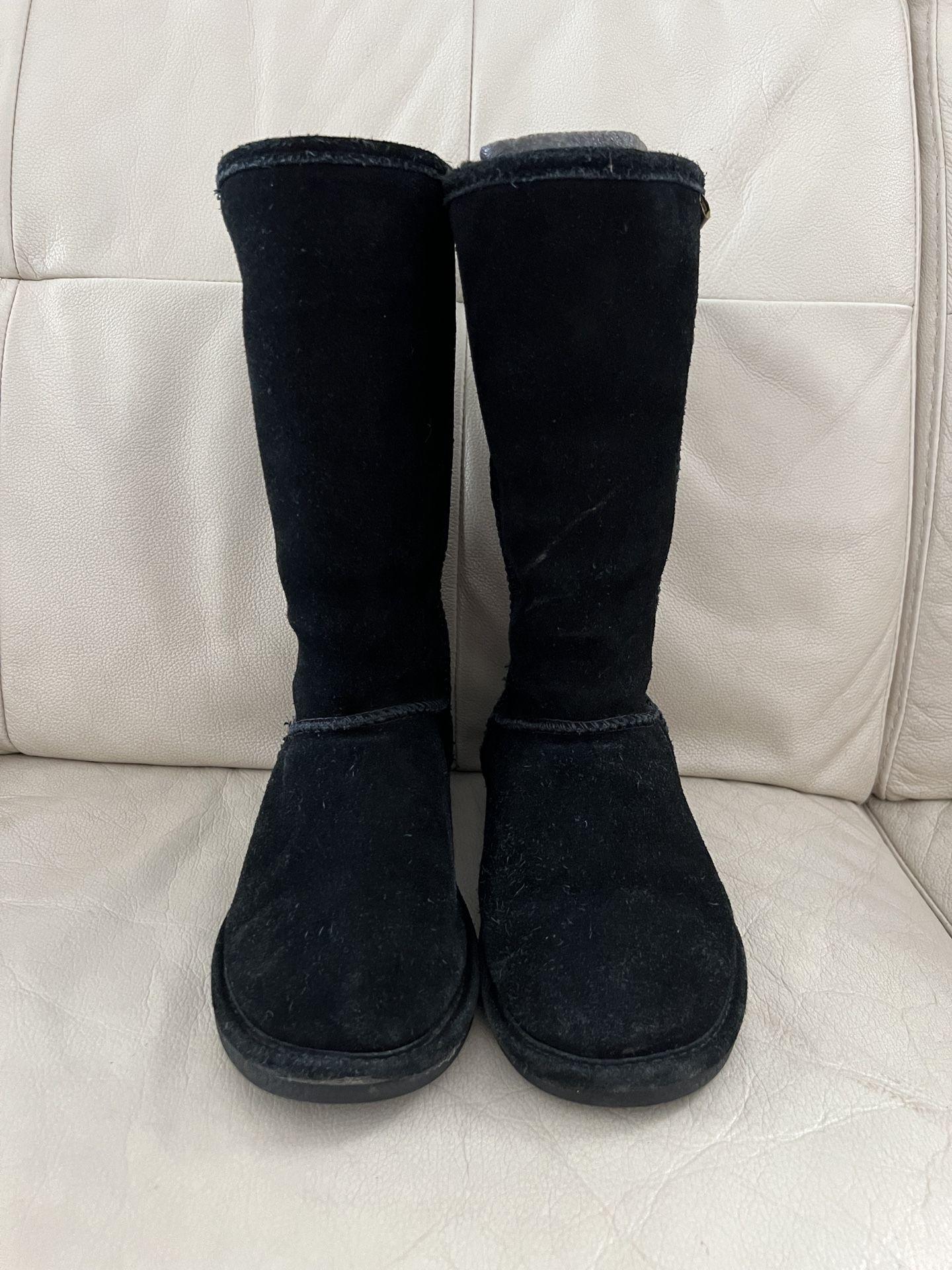 Bearpaw Boots Womens 7 Emma Knee High Pull On Winter Snow Boot Black