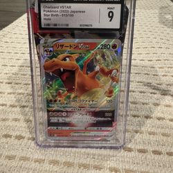 CHARIZARD V STAR POKEMON GRADED 9