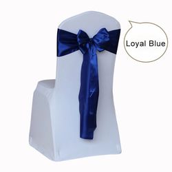 Blue ribbon for party chair