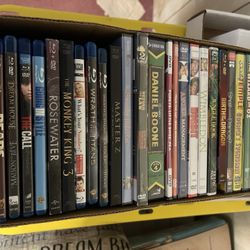 3.00 Each DVD’s and Blue Rays or 125 for all! Most of them are new in the package 