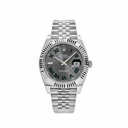 Rolex Datejust 41MM Stainless Steel Wimbledon Dial Model Number:126334 Watch And Box Only 