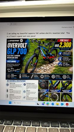 Lapierre Overvolt GLP 700 Electric Carbon Mountain Bike