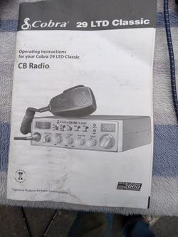 CB radio cobra 29 LTD classic