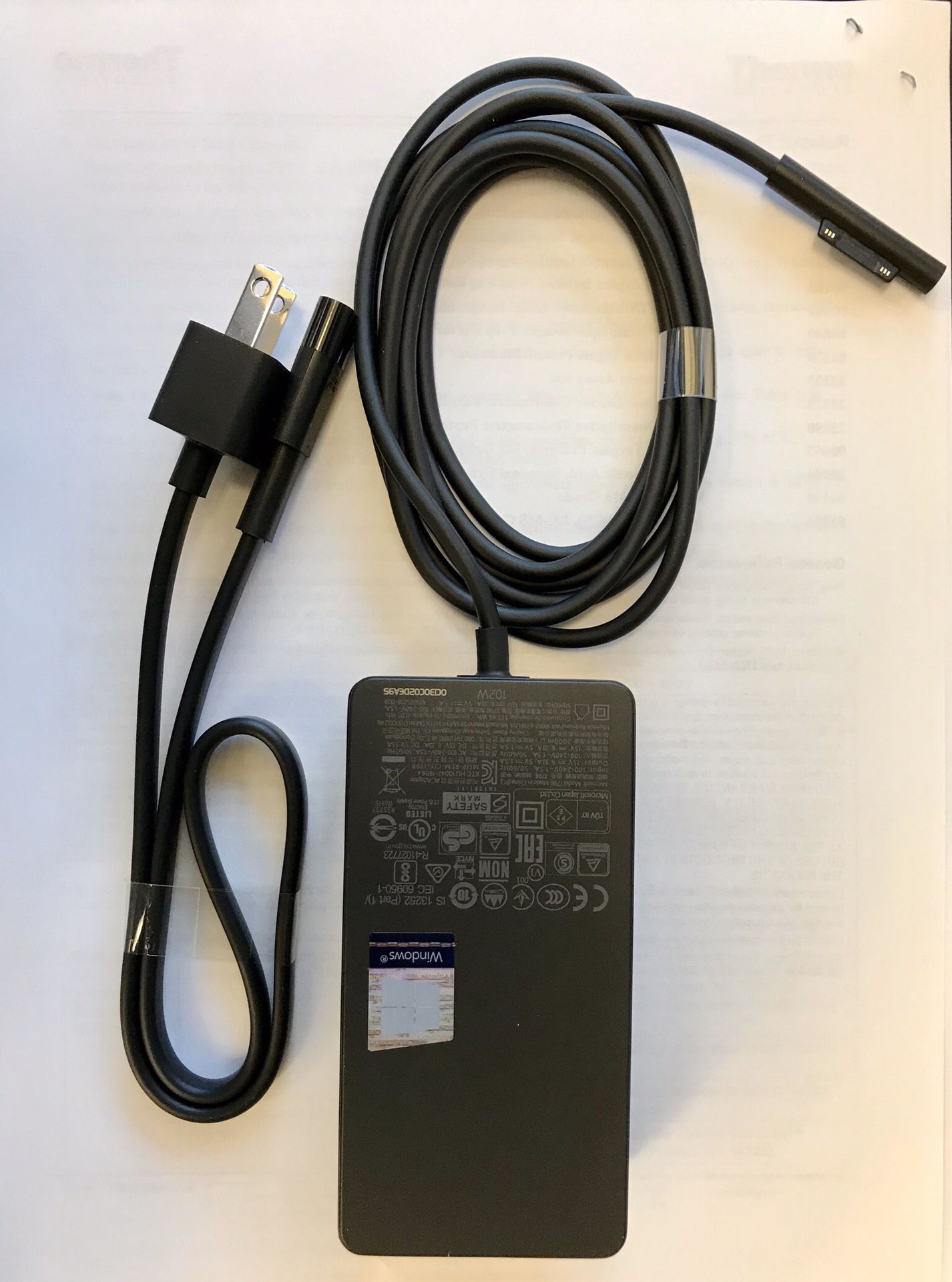 New Unused OEM Microsoft Surface Book 2 102W Charger