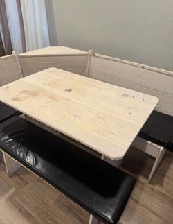 STORAGE DINING OR DECK TABLE SET