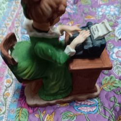 Vintage Lefton  China Figurin The Typist -Etsy