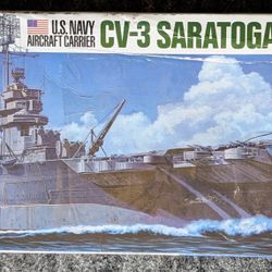 New Tamiya Military Model 1/700 War Ship US Aircraft Carrier CV-3 SARATOGA 31713