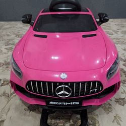 Pink AMG-Style Electric Ride-On Car