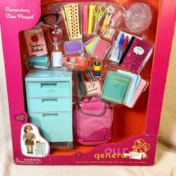 Our Generation School Supplies Accessory for 18" Dolls - Elementary Class Playse