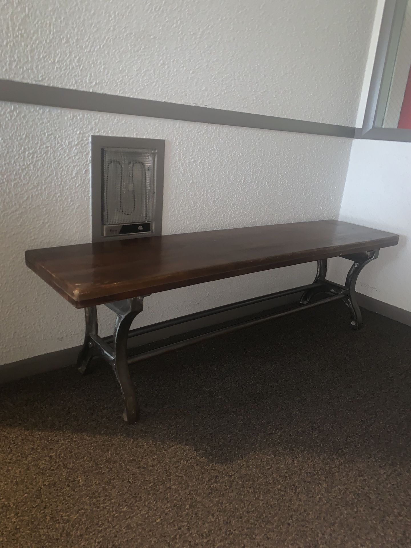 Wooden bench