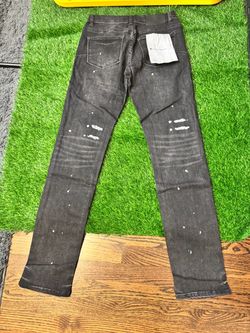 Purple Brand Black Distressed Jeans