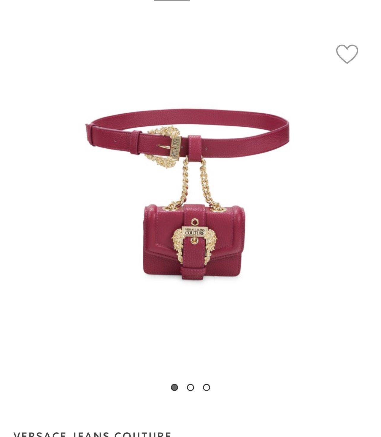 Versace Belt And Mini Bag