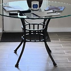 Glass Top Dining Table 