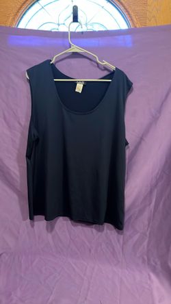 Women’s 3 x rayon tank navy blue