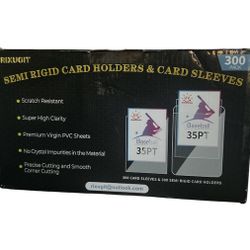 300 Semi Rigid Card Sleeves and 300 Soft Sleeves