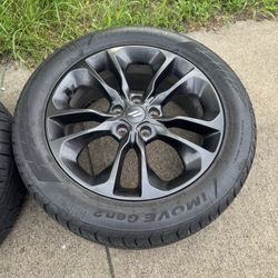 Set of 4 - 20” 5 Spoke Dodge Durango Black Stock OEM Wheels Rims - 2021