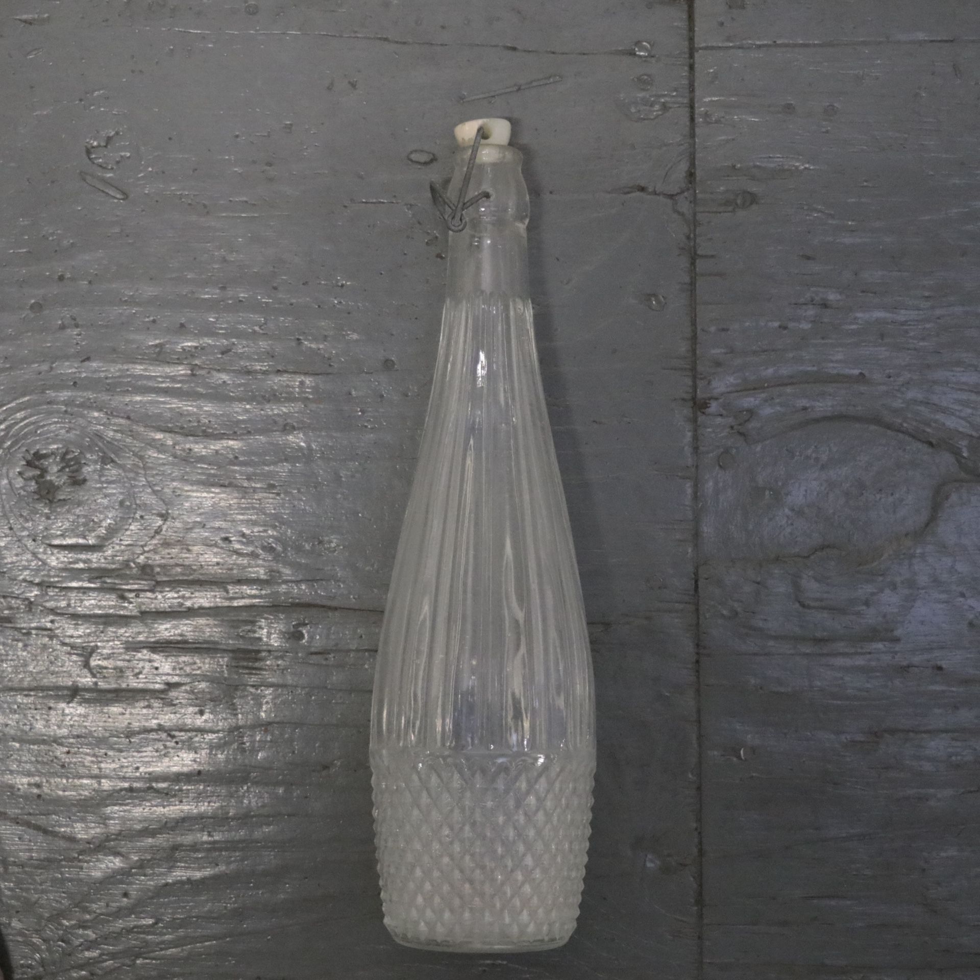 Antique glass container