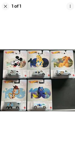 🔥 Hot Wheels Disney 100 Premium Set (Complete 5/5) 🔥